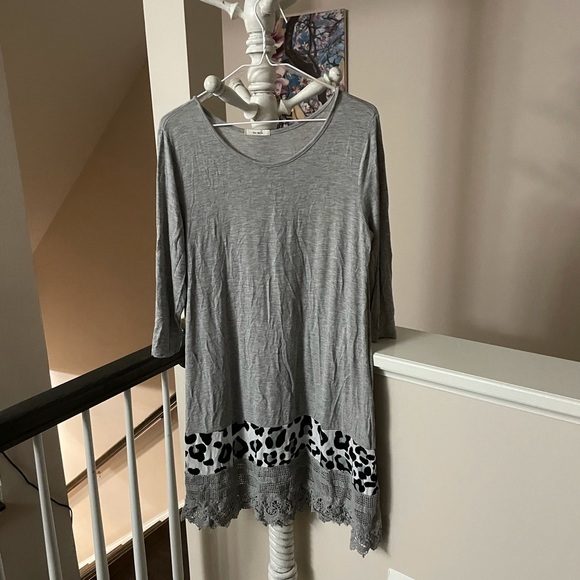 leopard lace dress new with out tags - Picture 2 of 4